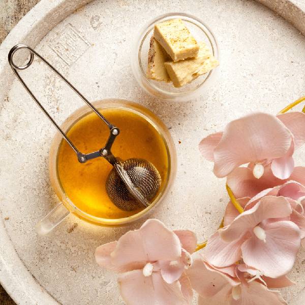 halva and tea