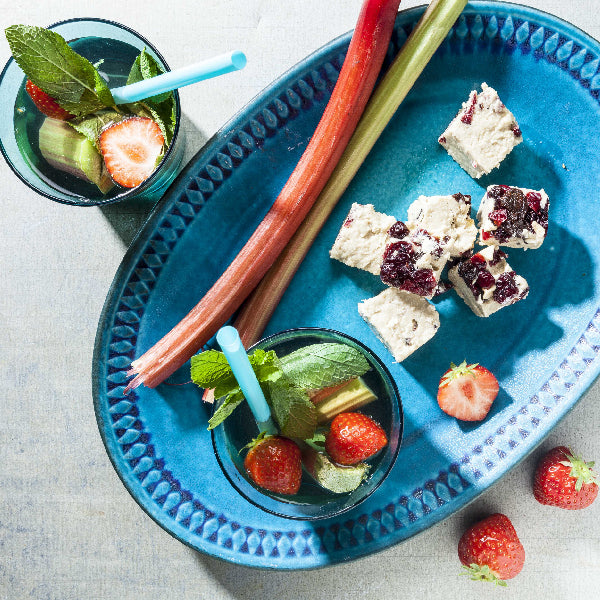 Fruity halva and summer fruits