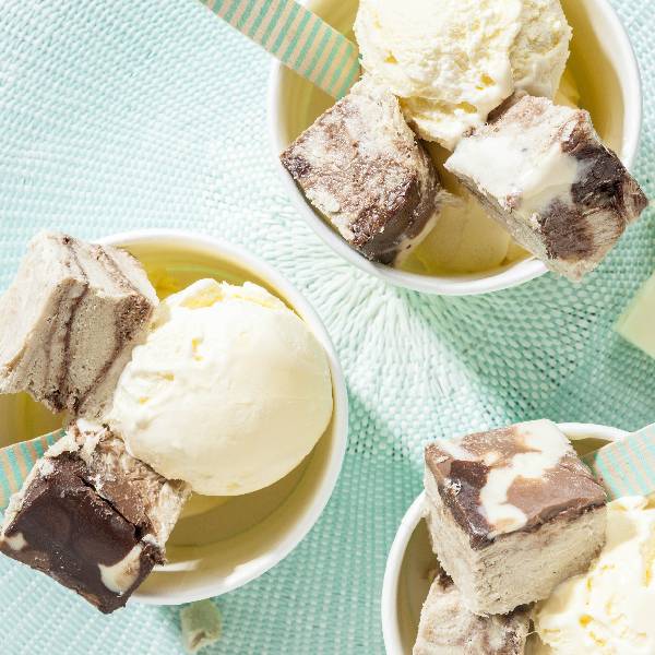 Trio Chocolate Halva & Vanilla Ice Cream