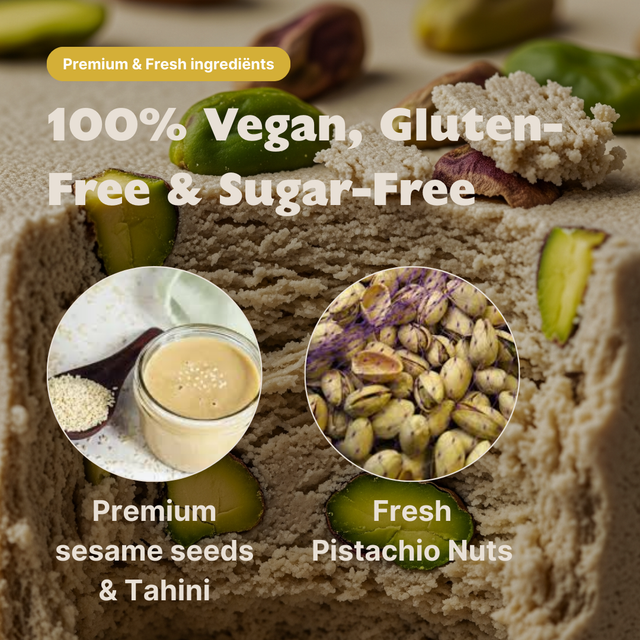 Halva with Sweetener – Pistachio