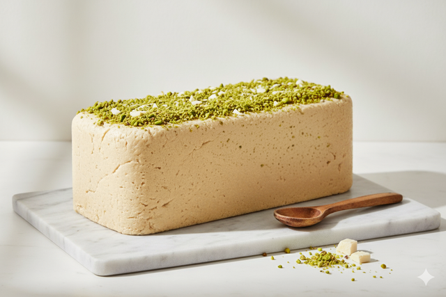 Pistachio and White Chocolate Halva