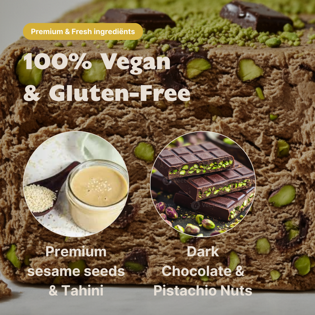 Pistachio and Dark Chocolate Halva