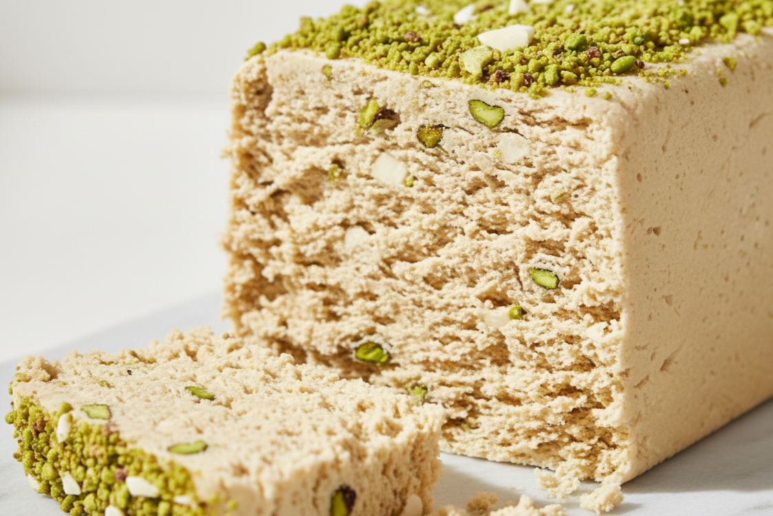 Pistachio and White Chocolate Halva